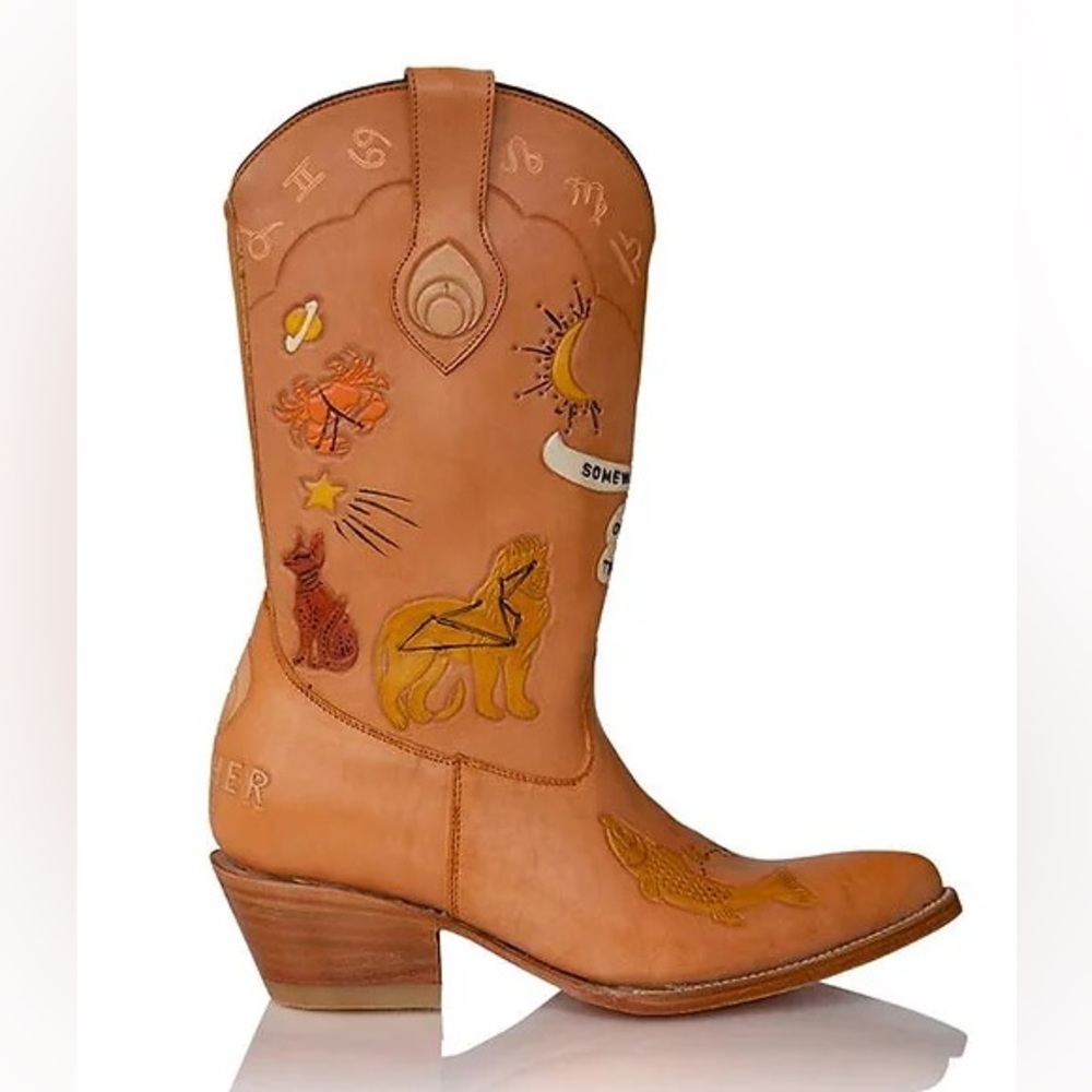Brother Vellies Orange Doodle Boot